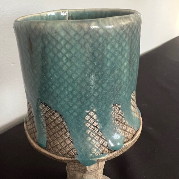 Vintage Rare Richard Marshall Talon Goblet Medieval Claw Foot Chalice Pottery - Picture 5 of 11